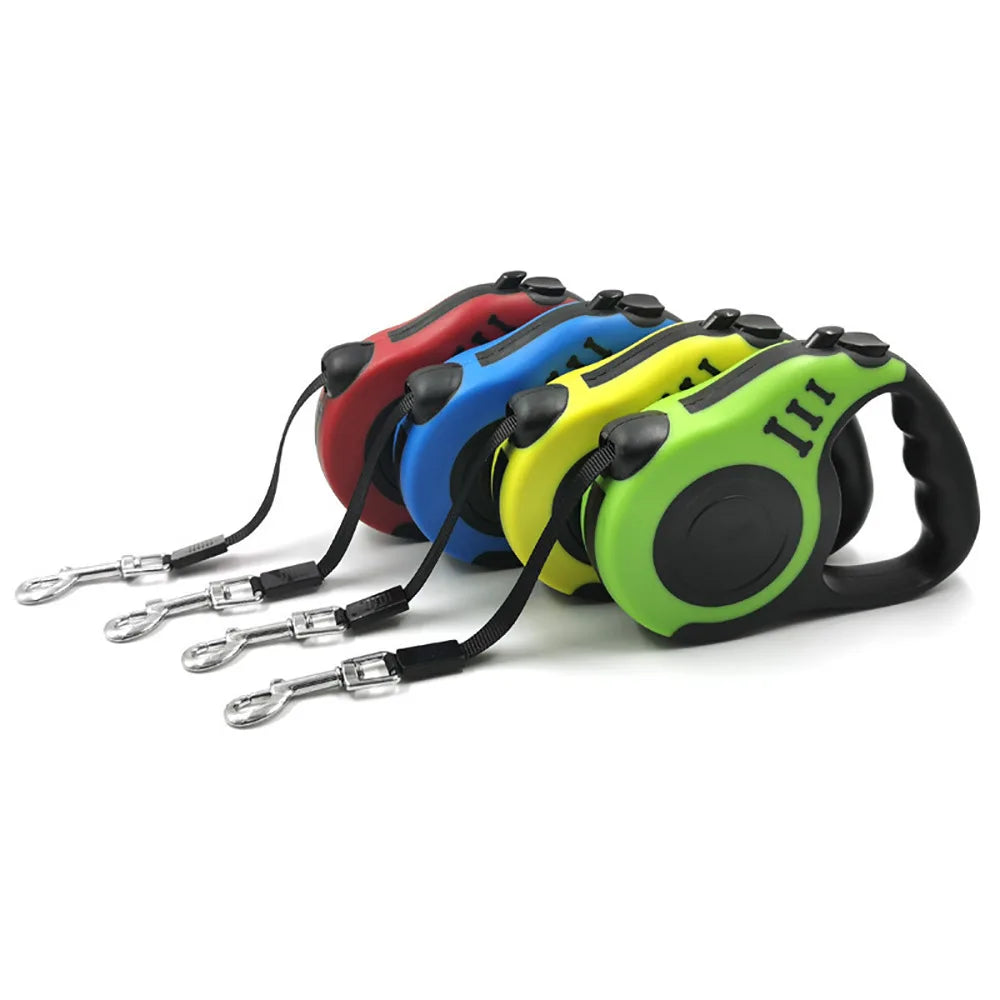 3M/5M Retractable Dog Leash – Automatic Nylon Lead for Dogs