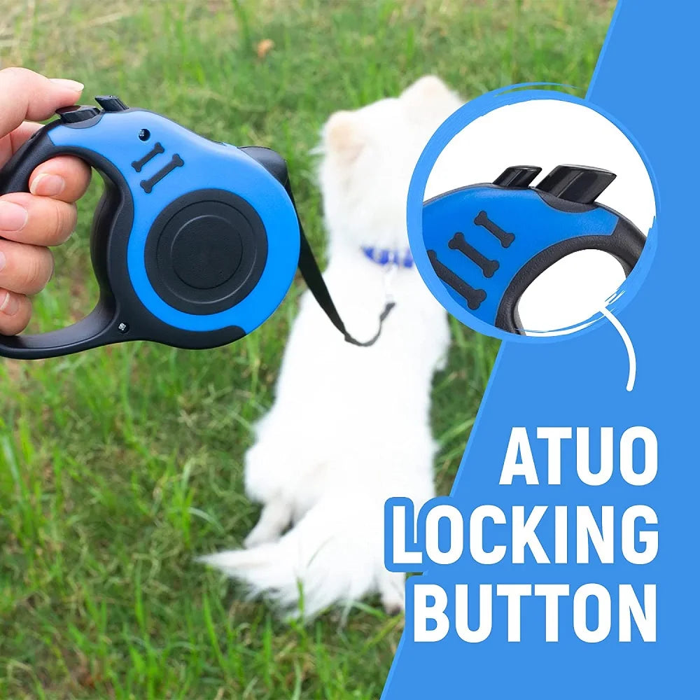 3M/5M Retractable Dog Leash – Automatic Nylon Lead for Dogs
