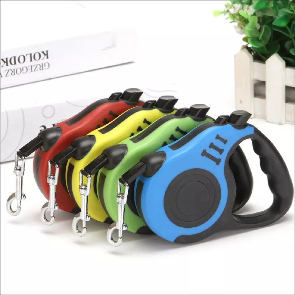 3M/5M Retractable Dog Leash – Automatic Nylon Lead for Dogs