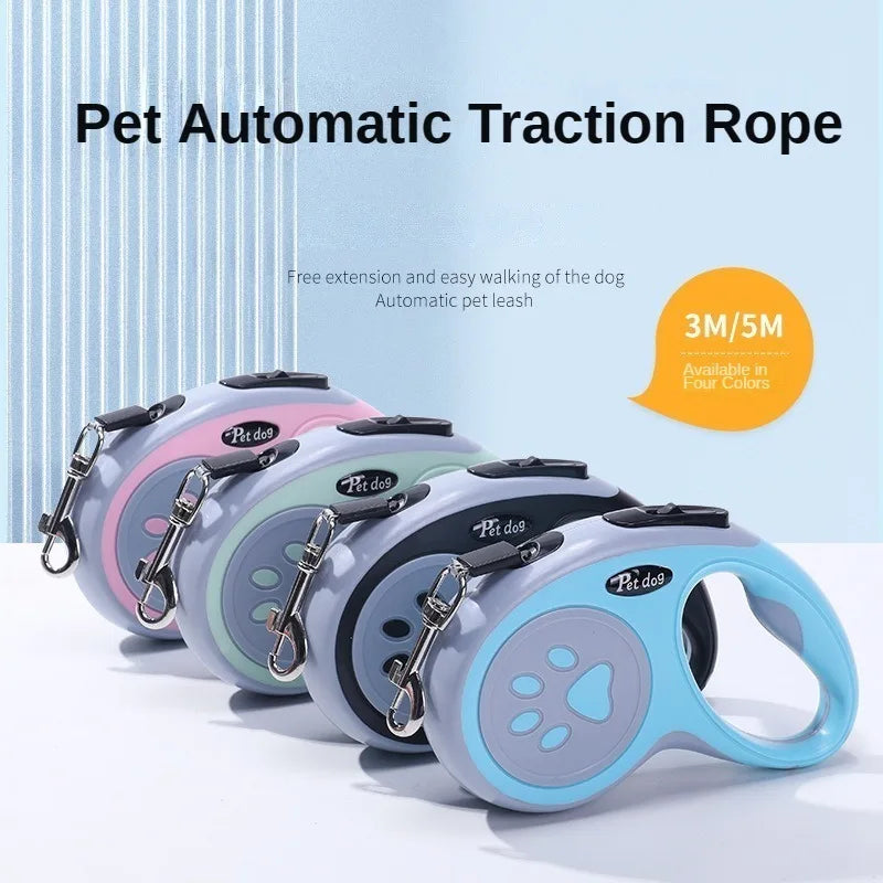 3M/5M Retractable Dog Leash – Durable Nylon Automatic Extending Lead