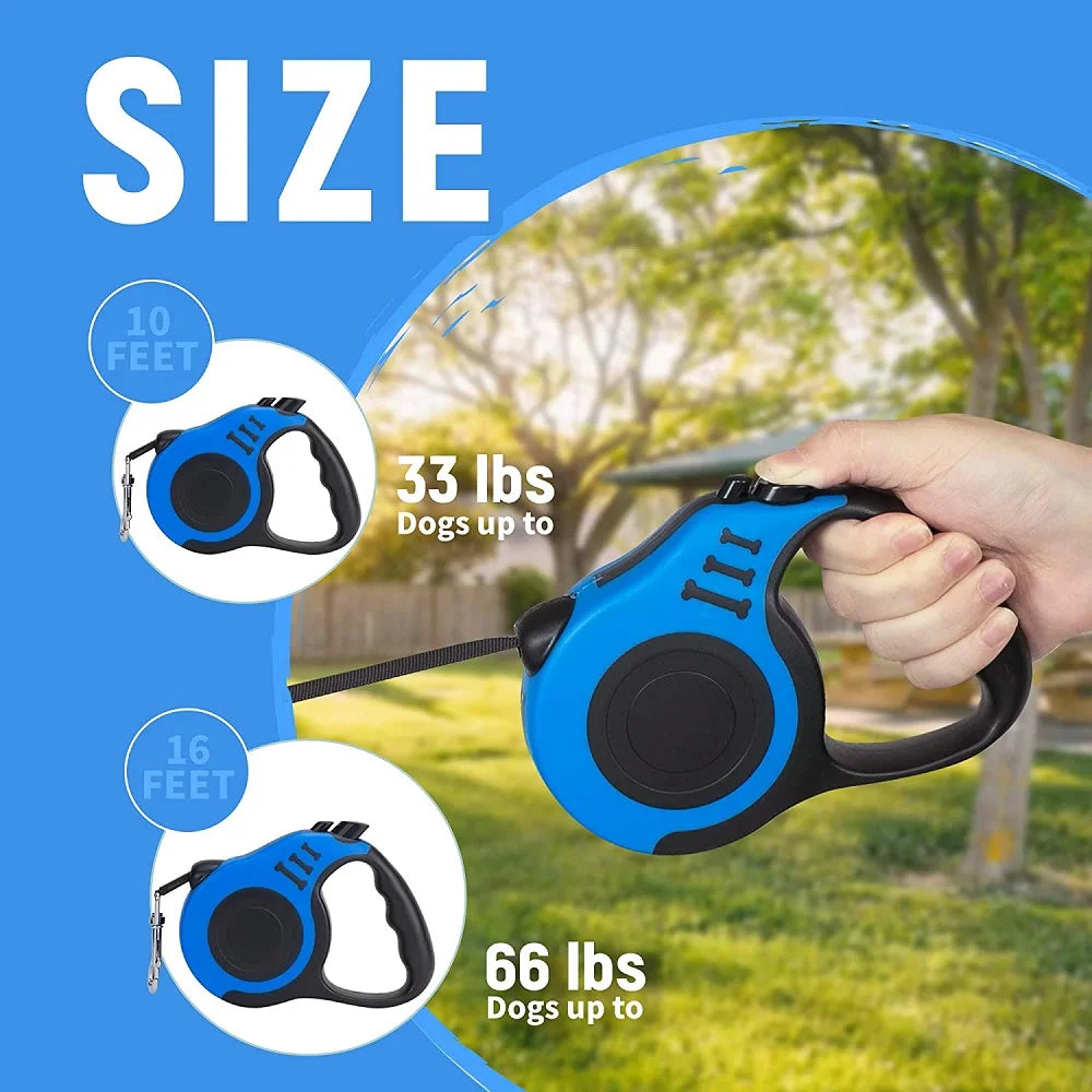 3M/5M Retractable Dog Leash – Automatic Nylon Lead for Dogs