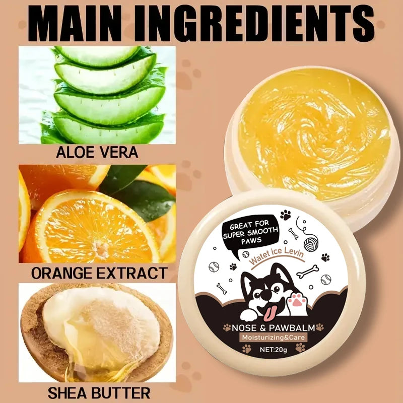 20g Dog Nose & Paw Balm – Moisturizing Cream for Dry or Cracked Paws