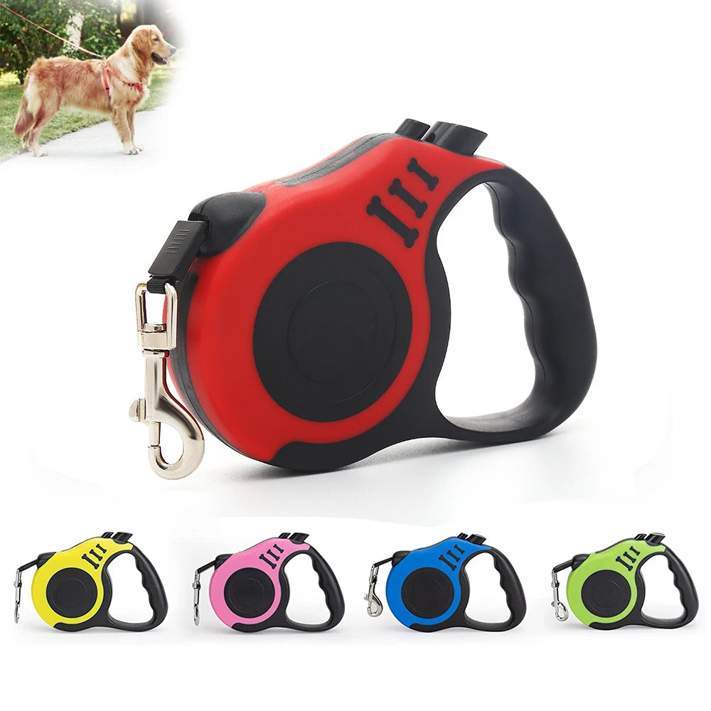 3M/5M Retractable Dog Leash – Automatic Nylon Lead for Dogs