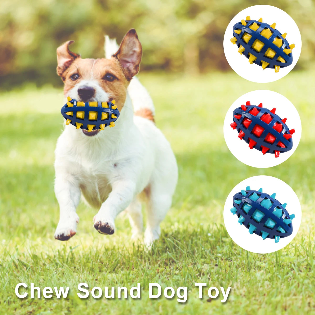 Squeaky Puppy Ball Toy Interactive Rubber Comfortable Dog Creative Pet Ball for Teething Cleaning Playing Chewers Tpr Sound Foot