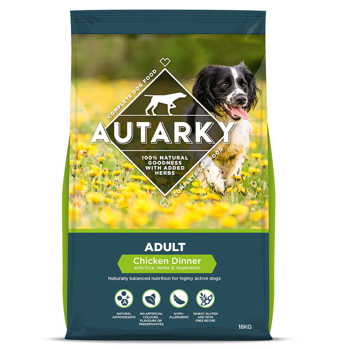 Complete Dog Food Chicken Dinner, 18Kg