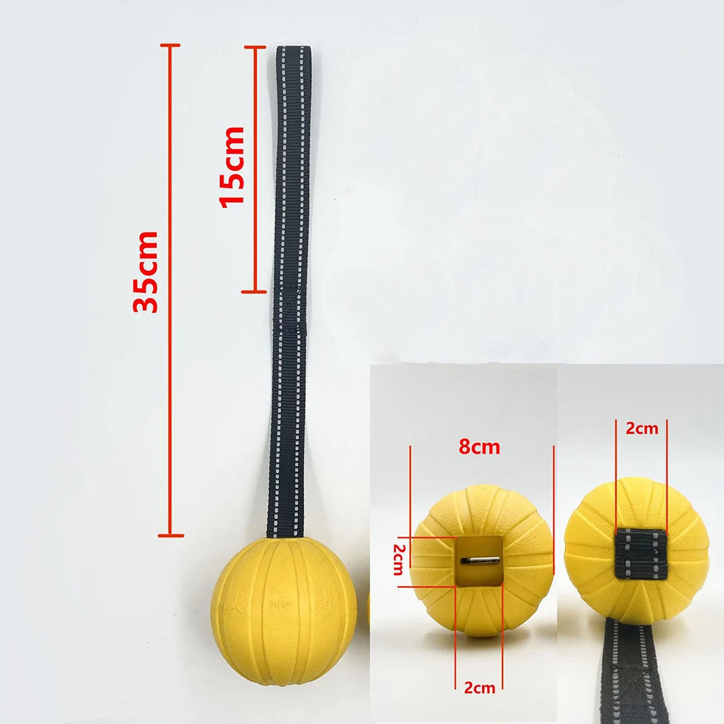 Dog Toy Balls on a Rope for Small Medium Large Dogs Chewers, Durable Interactive Ball for Training Dogs, EVA Foam Ball Floats