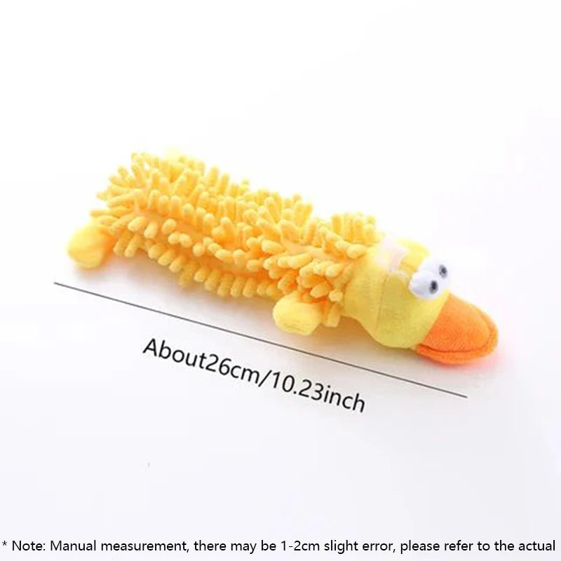1 Plush Toy with a Dog Gnawing and Making Sounds Pet Dog Toy Sound Plush Toy Mop Fur Shell Frog Hippo Teeth Grinding Supplies
