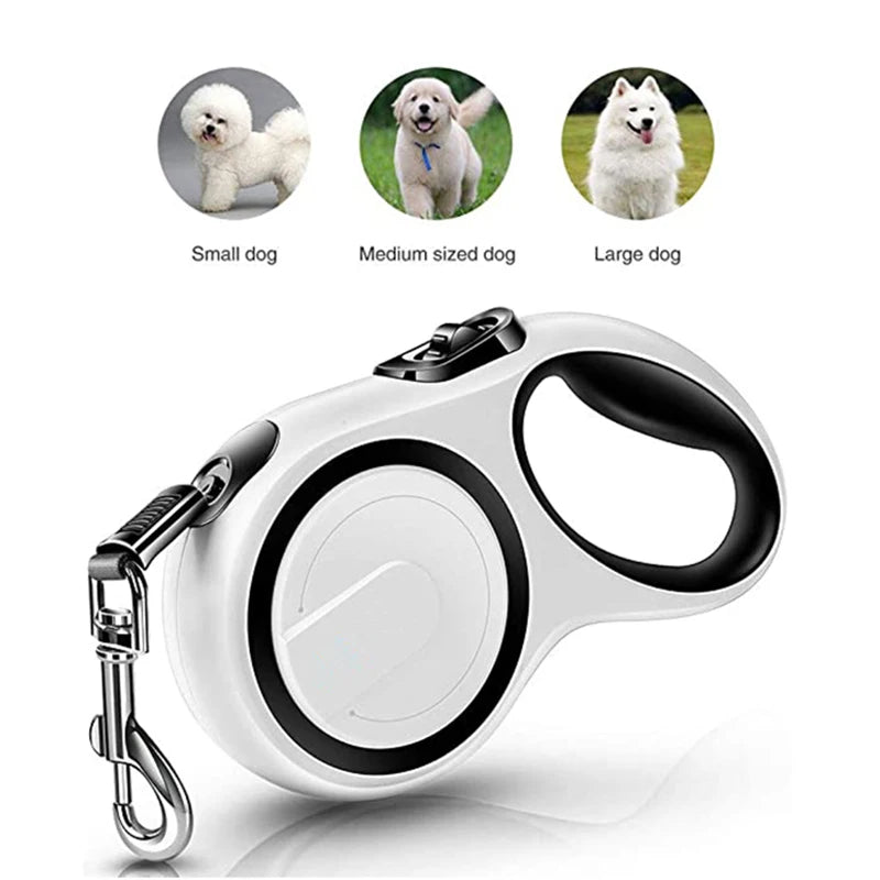 Durable Retractable Dog Leash – 3M/5M/8M Automatic Extendable Lead for Small to Large Dogs
