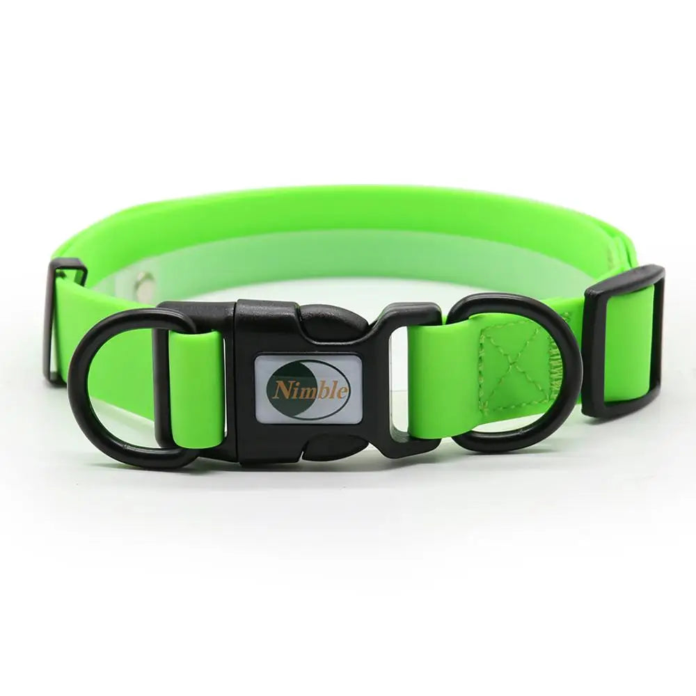Waterproof PVC Dog Collar – Easy-Clean Pet Collar for Small to Large Dogs