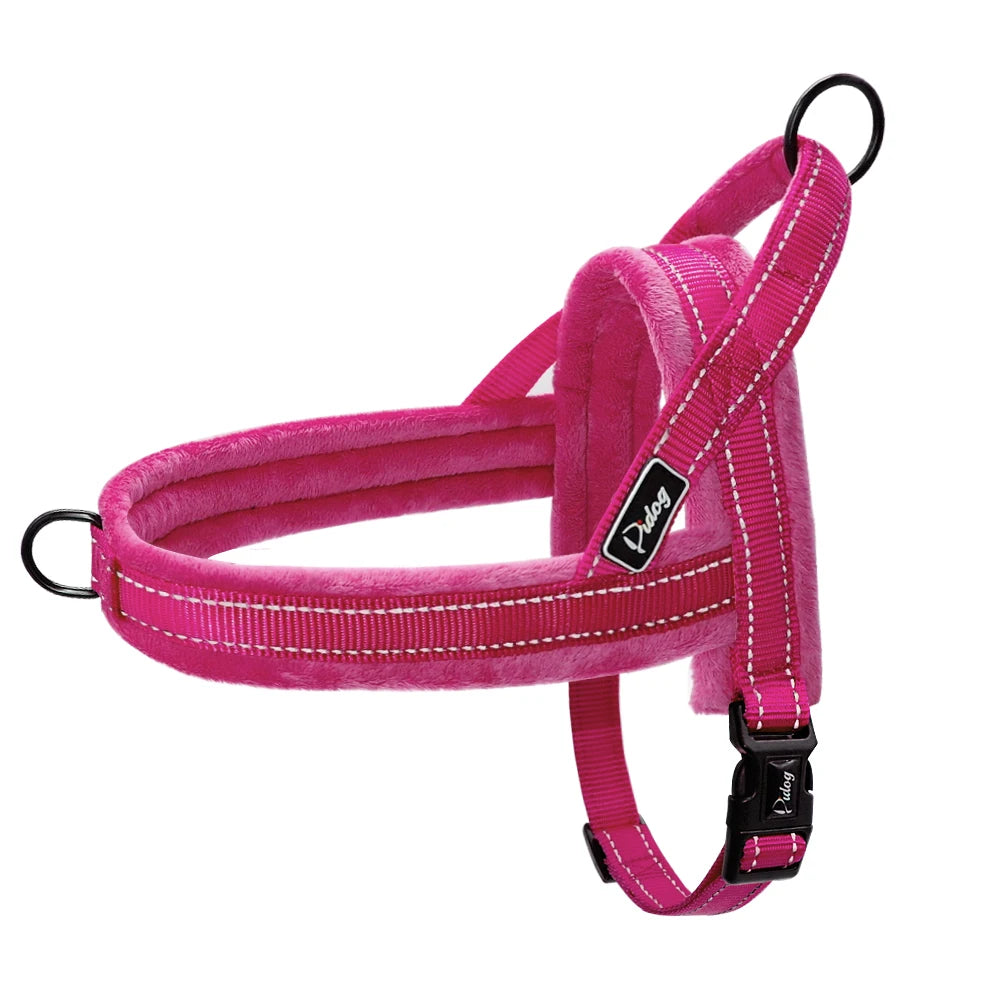 Reflective No-Pull Nylon Dog Harness – Padded Vest for Small to Large Dogs