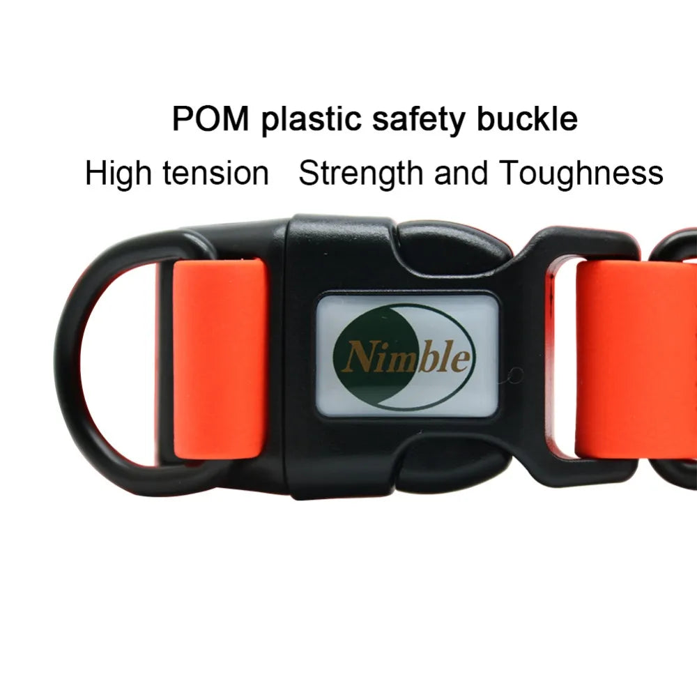 Waterproof PVC Dog Collar – Easy-Clean Pet Collar for Small to Large Dogs