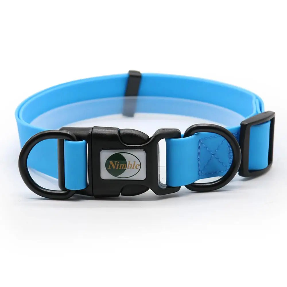 Waterproof PVC Dog Collar – Easy-Clean Pet Collar for Small to Large Dogs