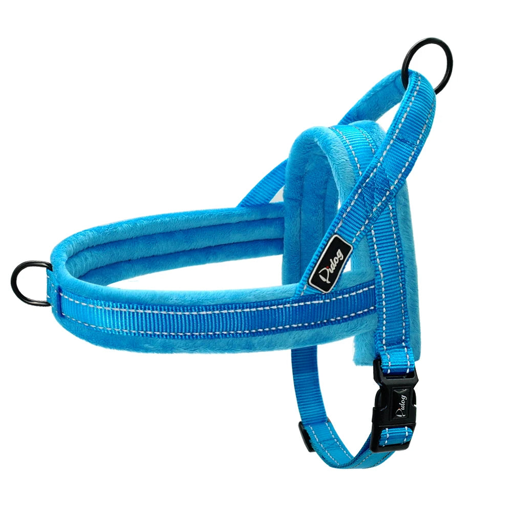 Reflective No-Pull Nylon Dog Harness – Padded Vest for Small to Large Dogs
