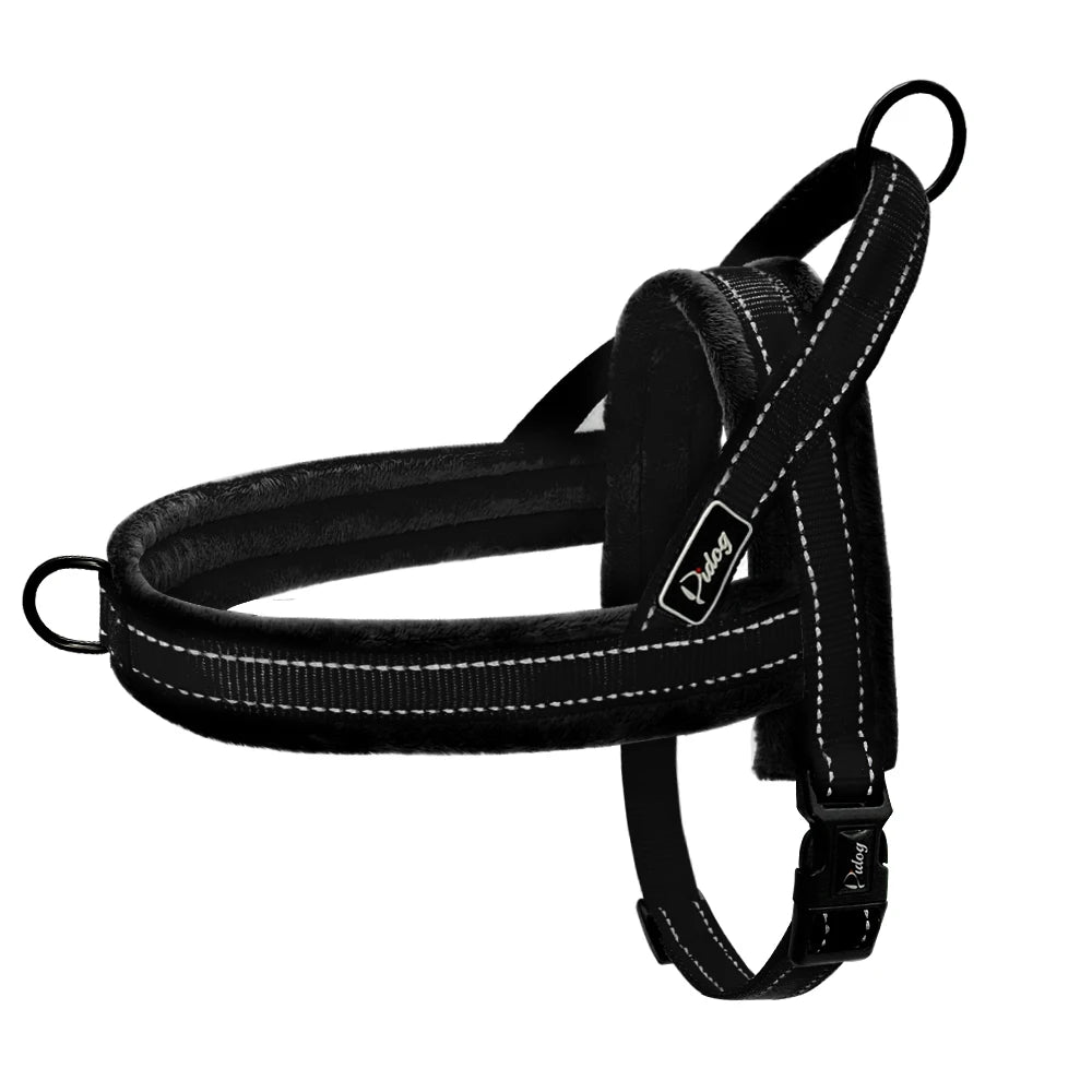 Reflective No-Pull Nylon Dog Harness – Padded Vest for Small to Large Dogs