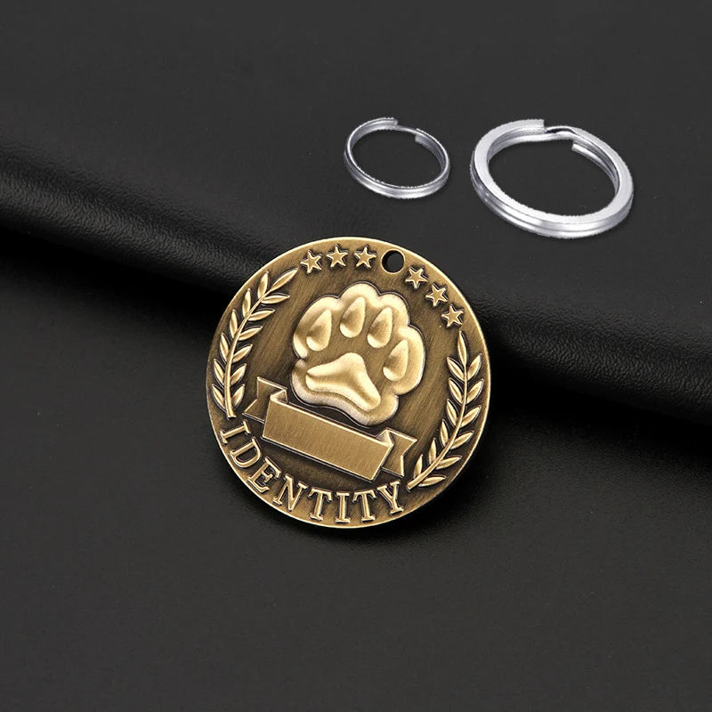 Custom Engraved Pet ID Tag – Personalized Nameplate for Dogs & Cats