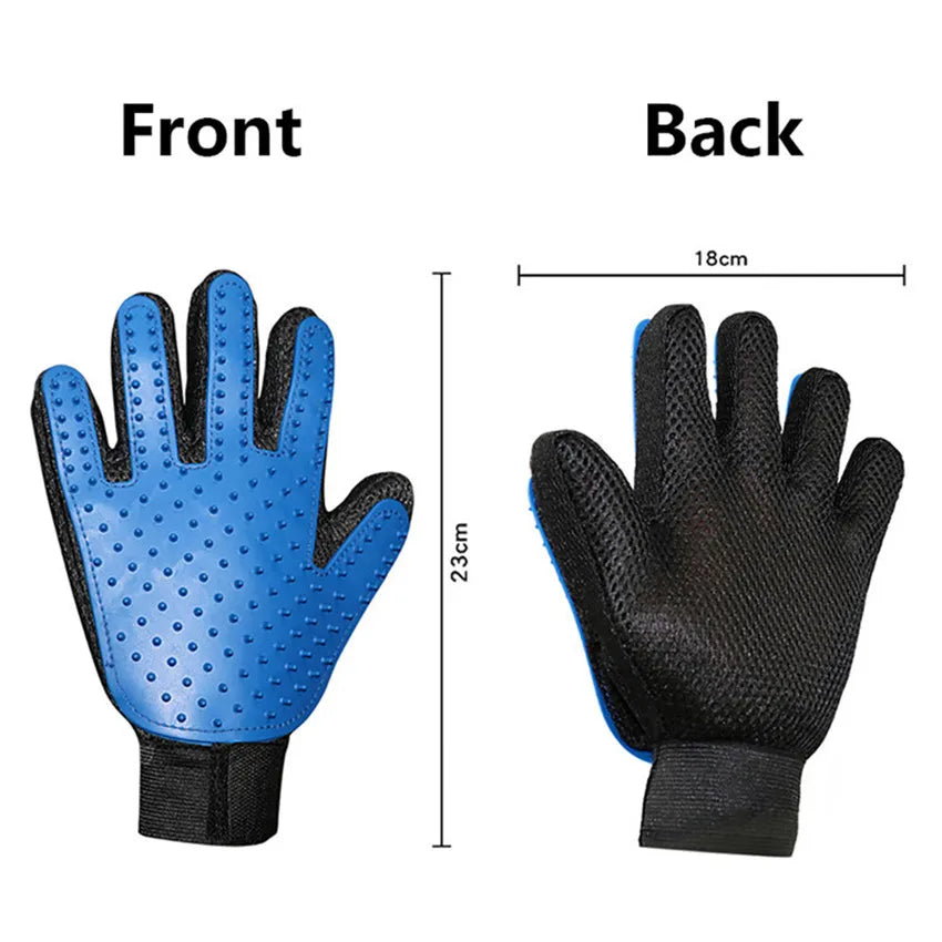 PROSTORMER Pet Grooming Glove – Silicone Deshedding Brush for Dogs & Cats