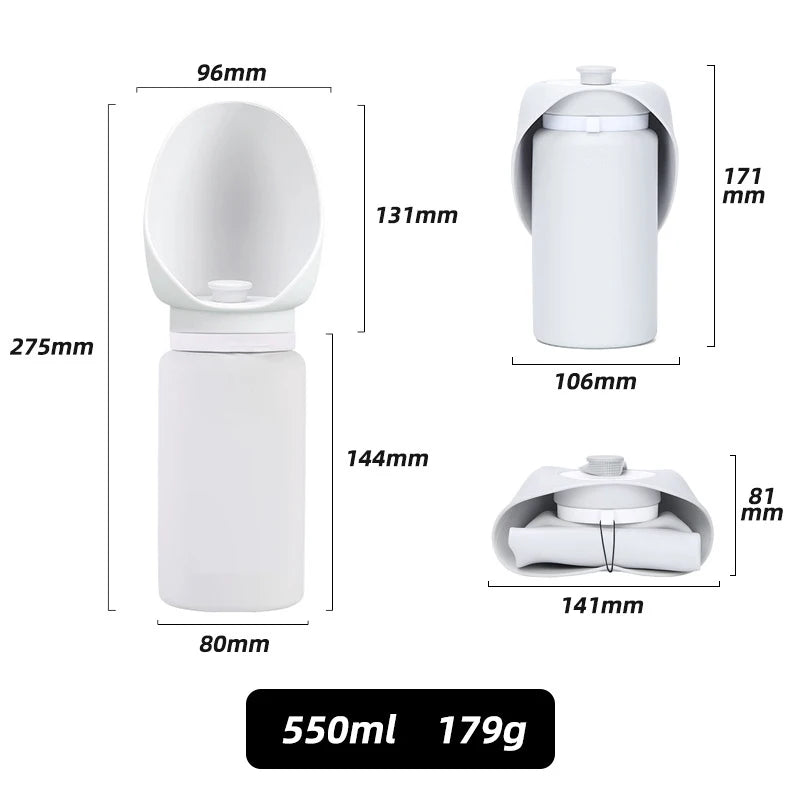 Portable Folding Pet Water Bottle – Silicone Travel Cup for Dogs On the Go