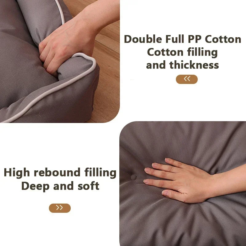 All-Season Waterproof Dog Bed – Thickened Oxford Pet Mat with Soft PP Cotton Filling