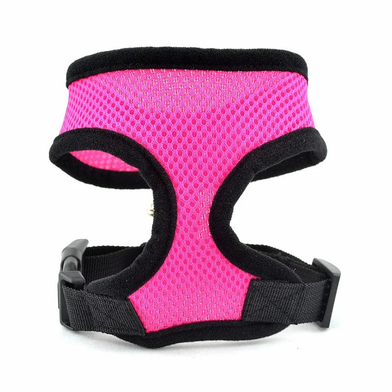 Breathable Mesh No-Pull Dog Harness – Adjustable Safety Vest for Small Dogs