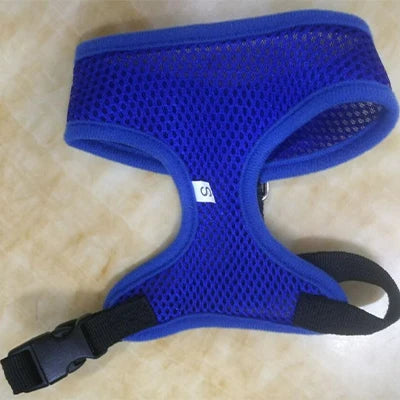 Breathable Mesh No-Pull Dog Harness – Adjustable Safety Vest for Small Dogs