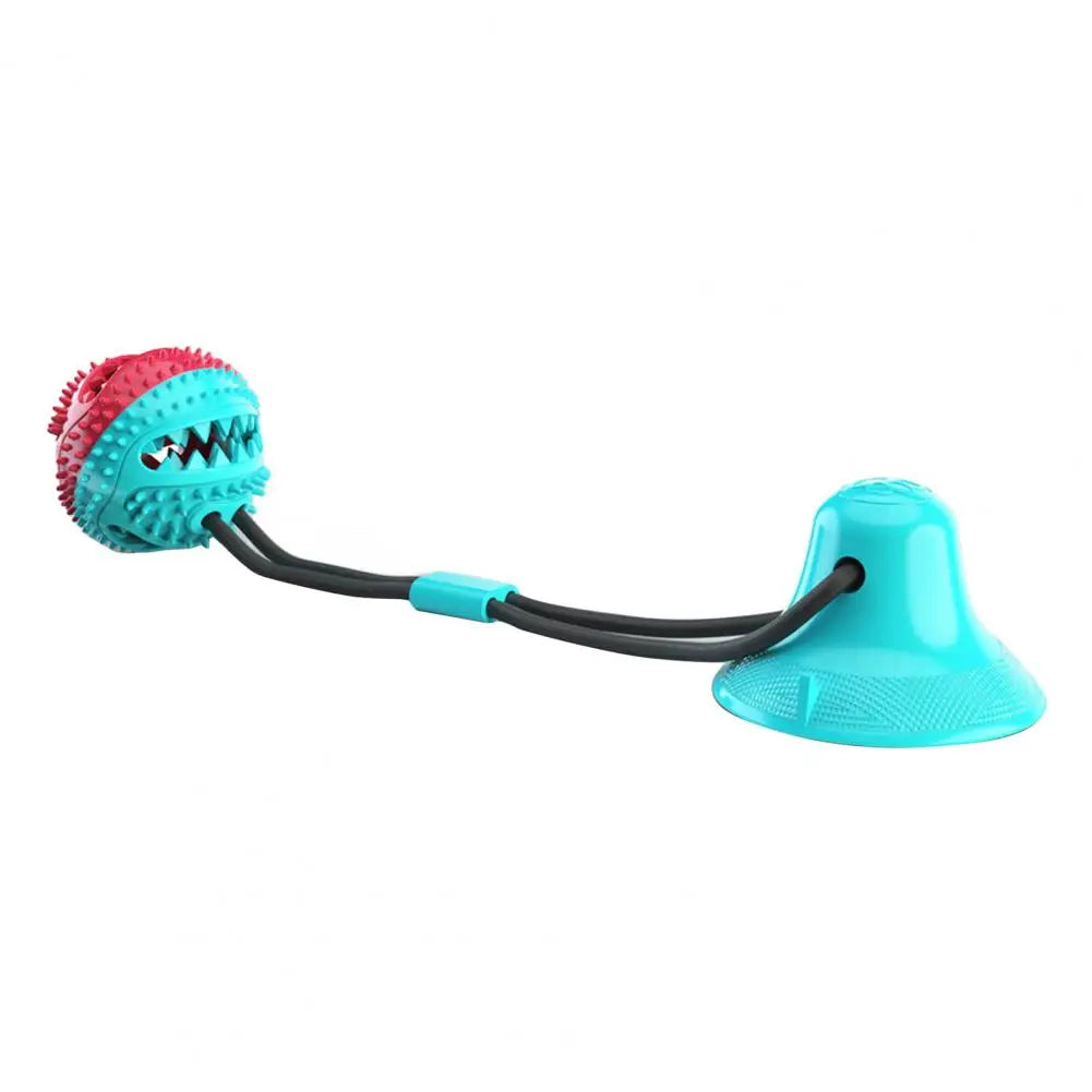 Interactive Suction Cup Dog Toy – Chew, Tug & Treat Puzzle for Aggressive Chewers