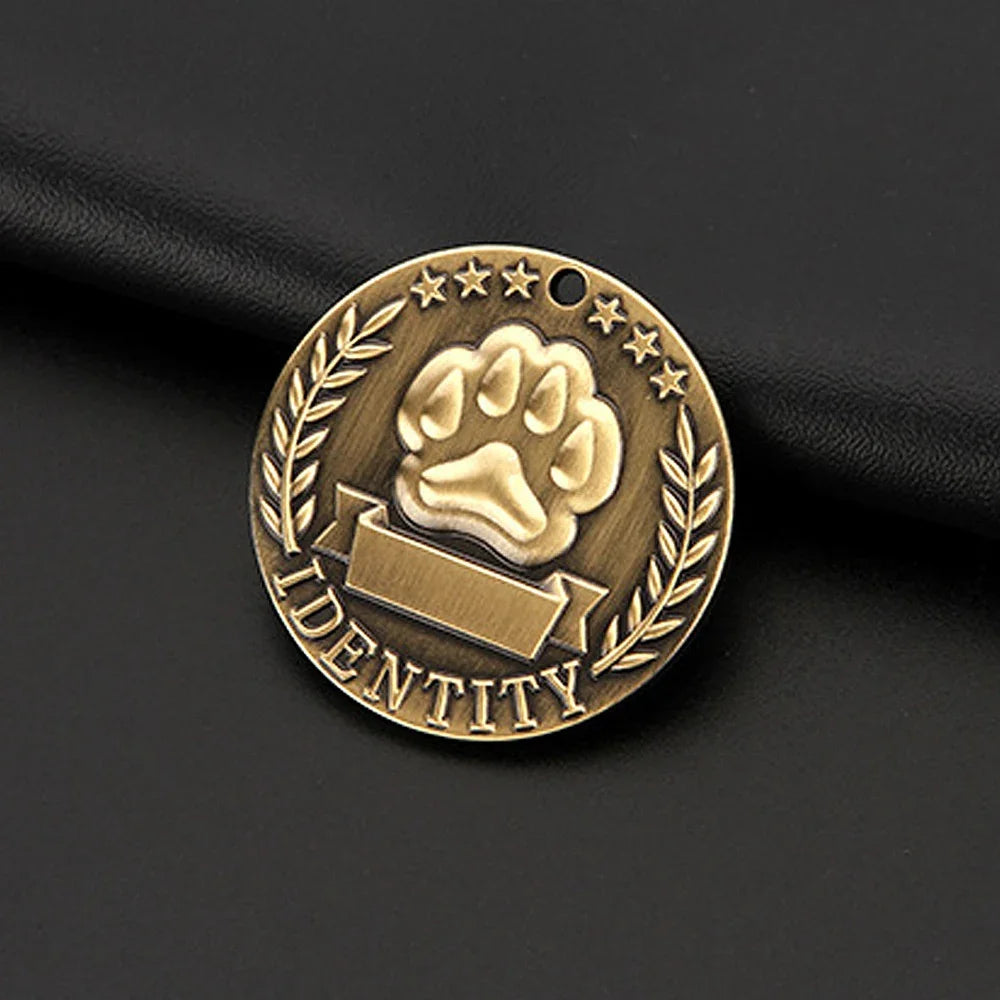 Custom Engraved Pet ID Tag – Personalized Nameplate for Dogs & Cats