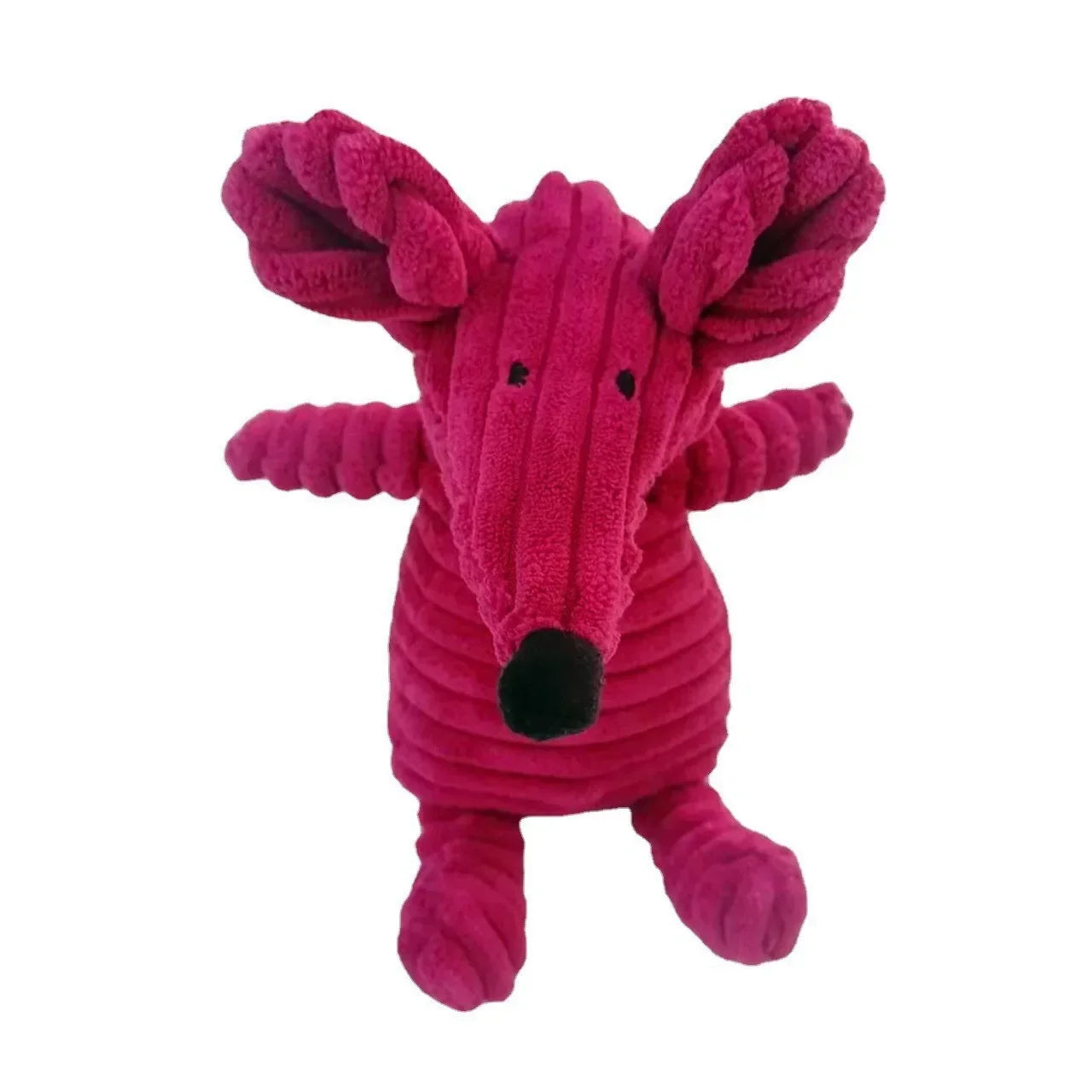 Plush Animal Dog Toy – Squeaky Bite-Resistant Corduroy Toy for Puppies & Dogs