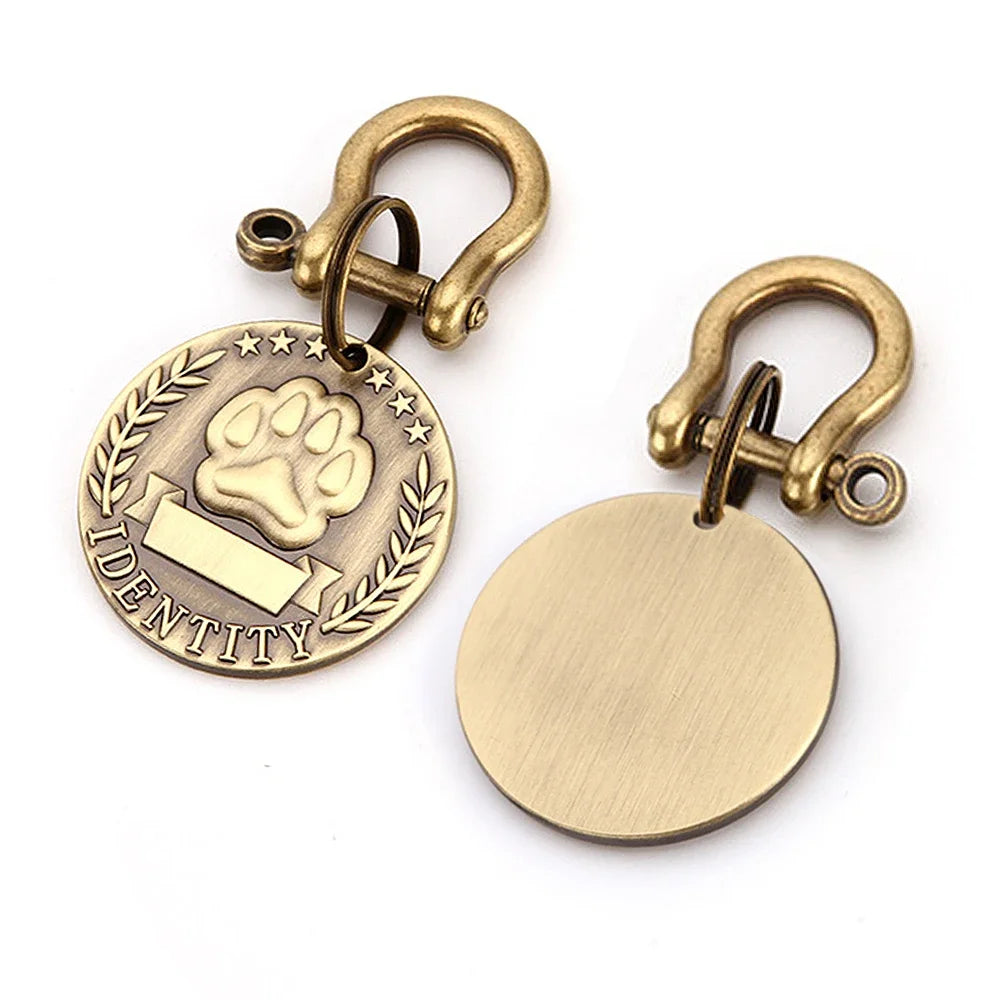 Custom Engraved Pet ID Tag – Personalized Nameplate for Dogs & Cats