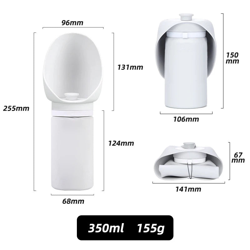 Portable Folding Pet Water Bottle – Silicone Travel Cup for Dogs On the Go