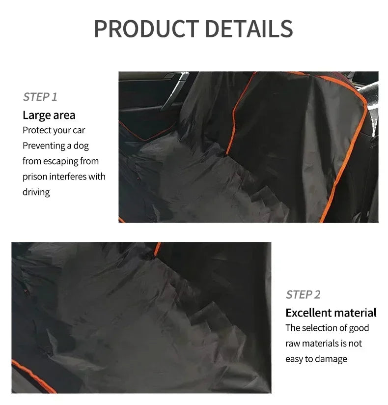 Premium Waterproof Dog Car Seat Cover – Hammock Style Protector for Cars & SUVs