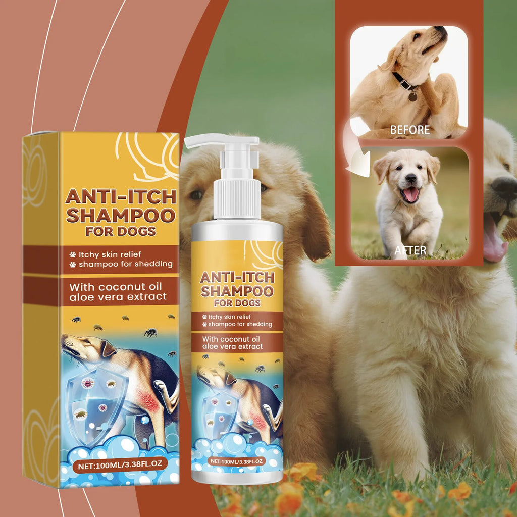 100ml Anti-Itch Dog Shampoo – Soothing & Nourishing Relief for Sensitive Skin