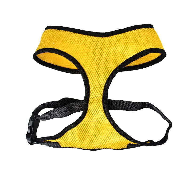 Breathable Mesh No-Pull Dog Harness – Adjustable Safety Vest for Small Dogs