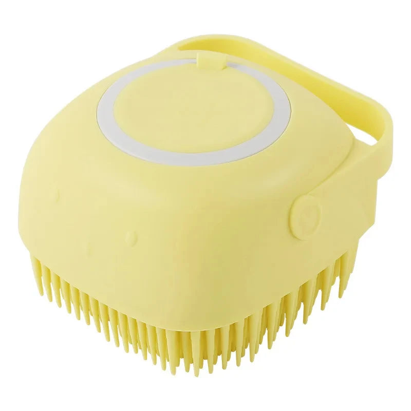 Soft Silicone Pet Bath & Massage Brush – Gentle Grooming for Dogs & Cats