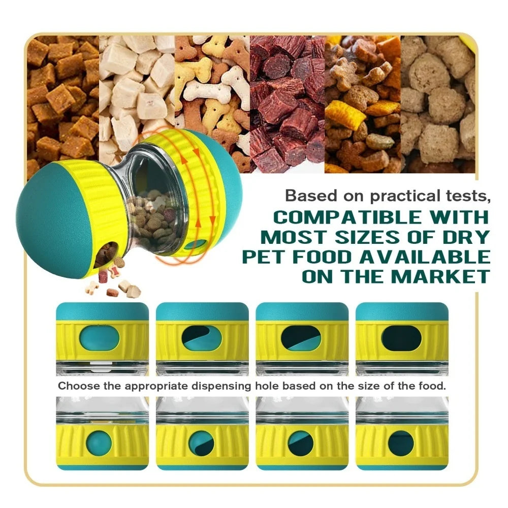 Interactive Treat Dispenser Toy – Adjustable Slow Feeder for Dogs