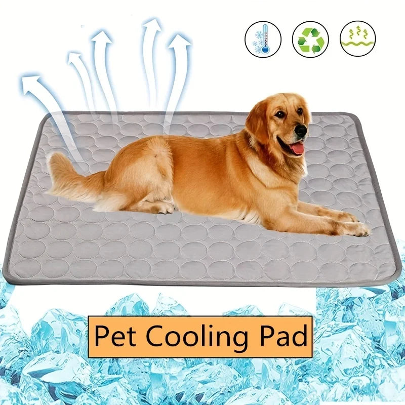 Cooling Summer Dog Mat – Breathable, Washable Pet Pad for Home & Travel