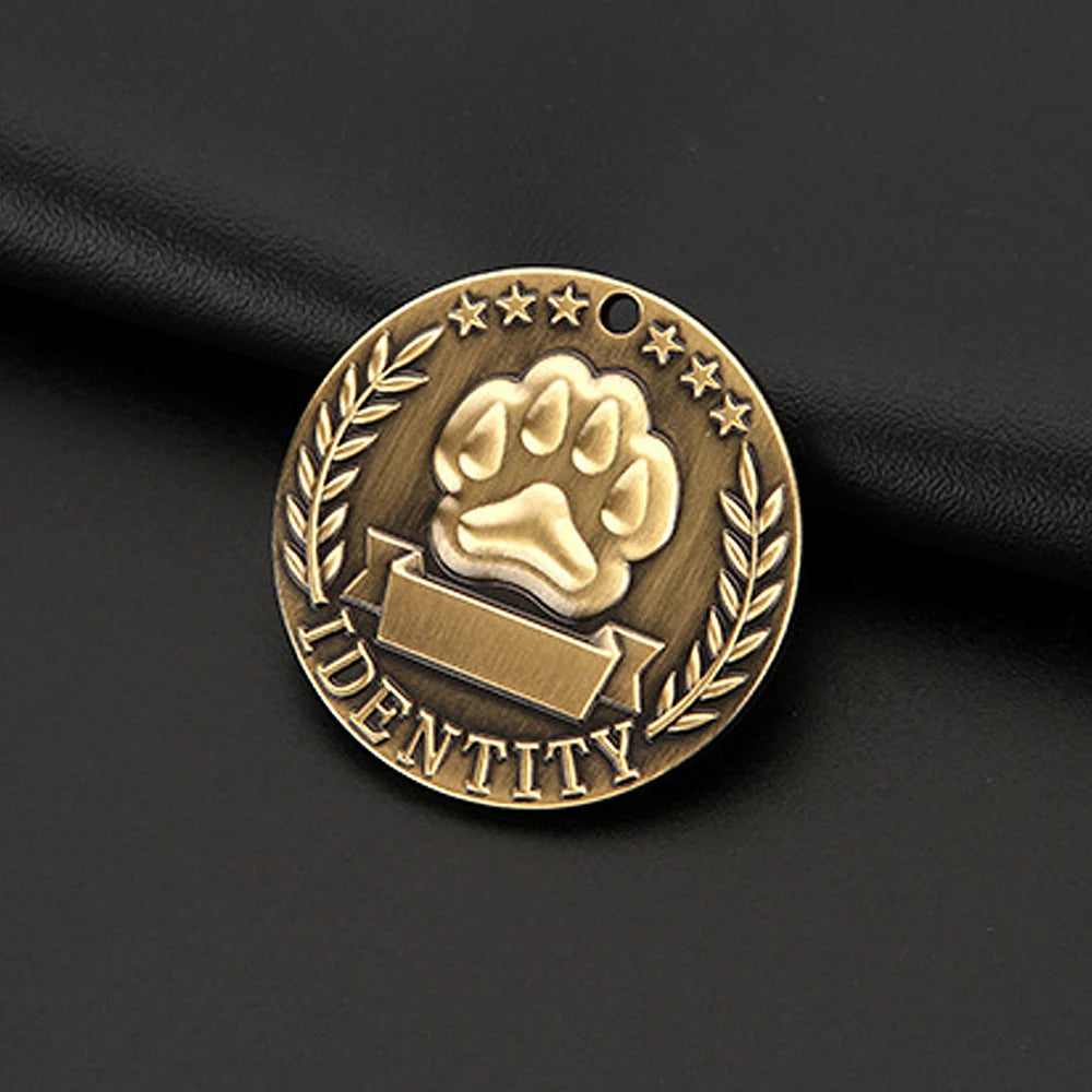 Custom Engraved Pet ID Tag – Personalized Nameplate for Dogs & Cats