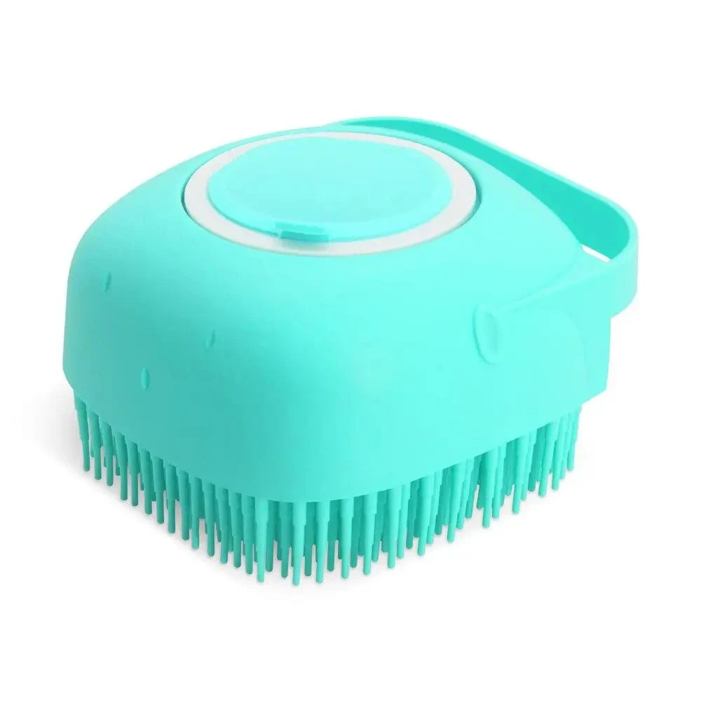 Soft Silicone Pet Bath & Massage Brush – Gentle Grooming for Dogs & Cats