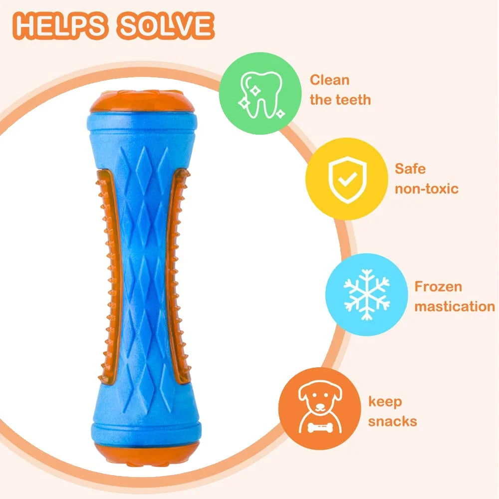 Multifunctional Rubber Dog Toy Set – Interactive Squeaky Wheel, Ball & Chew Toys for Large Breeds
