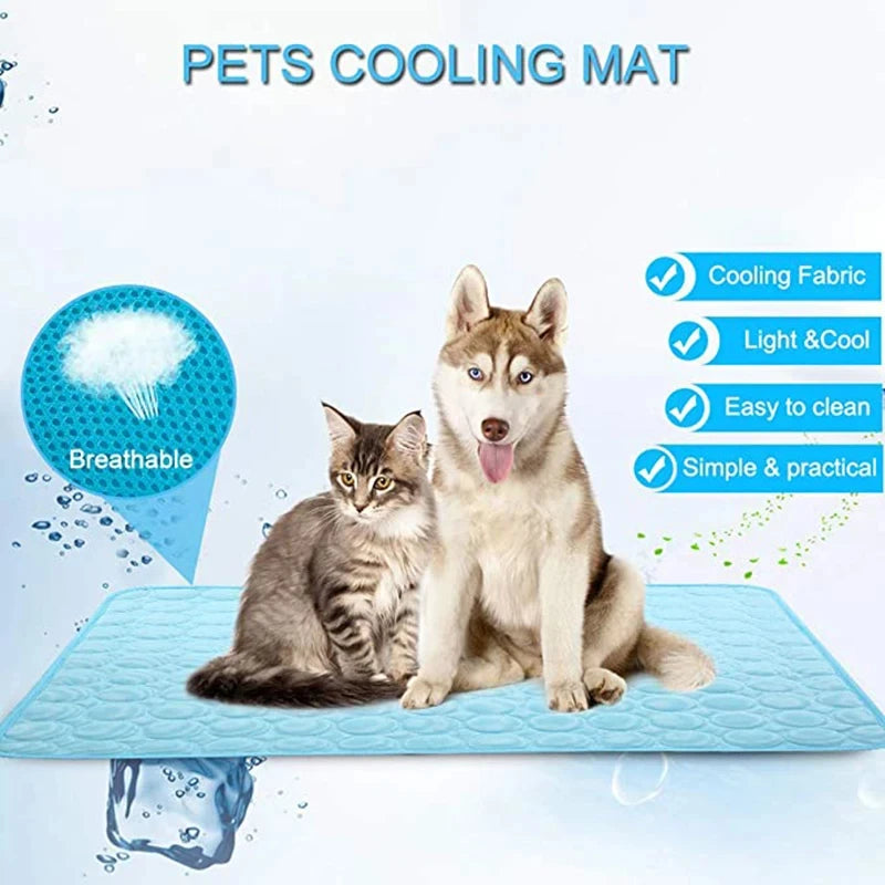 Cooling Summer Dog Mat – Breathable, Washable Pet Pad for Home & Travel
