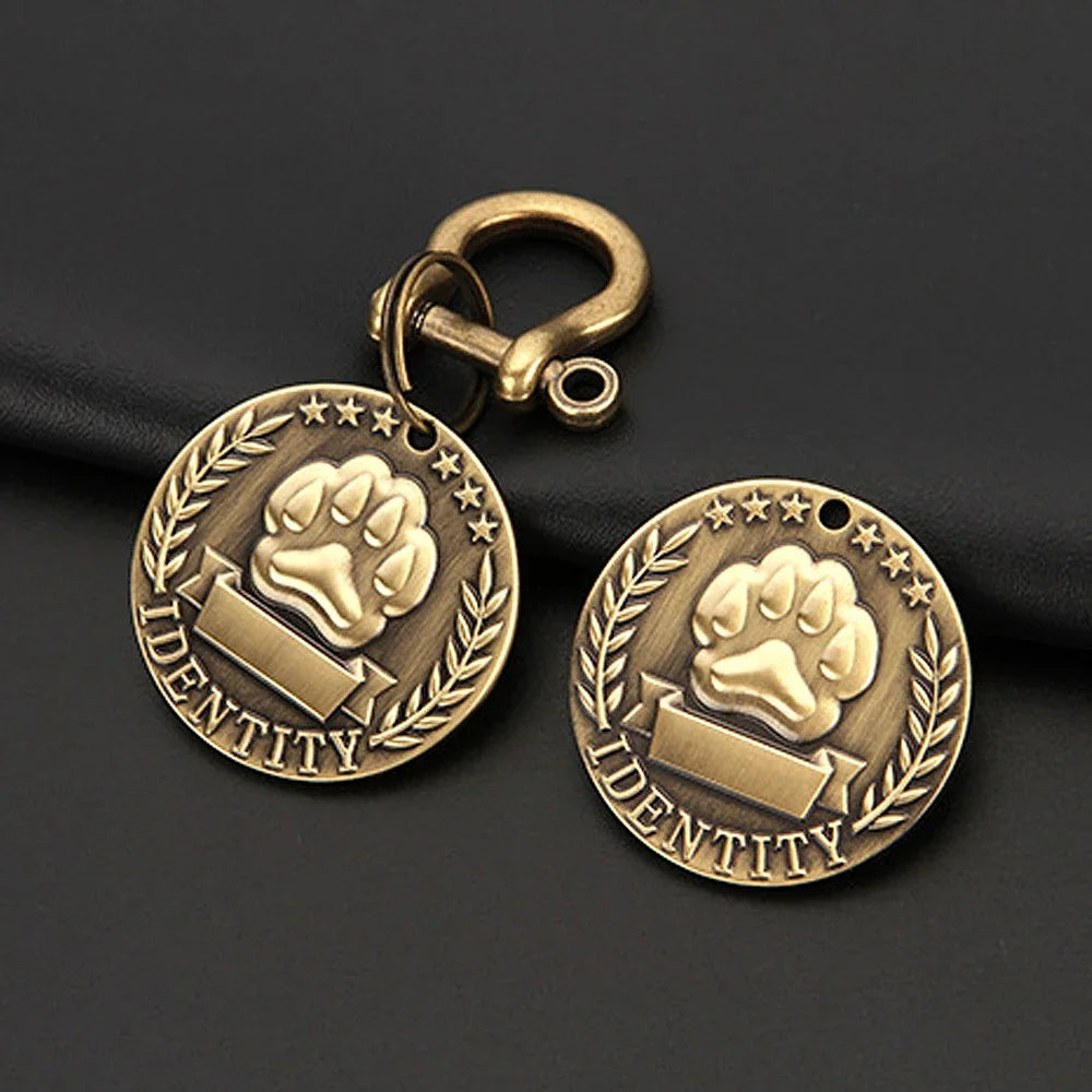 Custom Engraved Pet ID Tag – Personalized Nameplate for Dogs & Cats