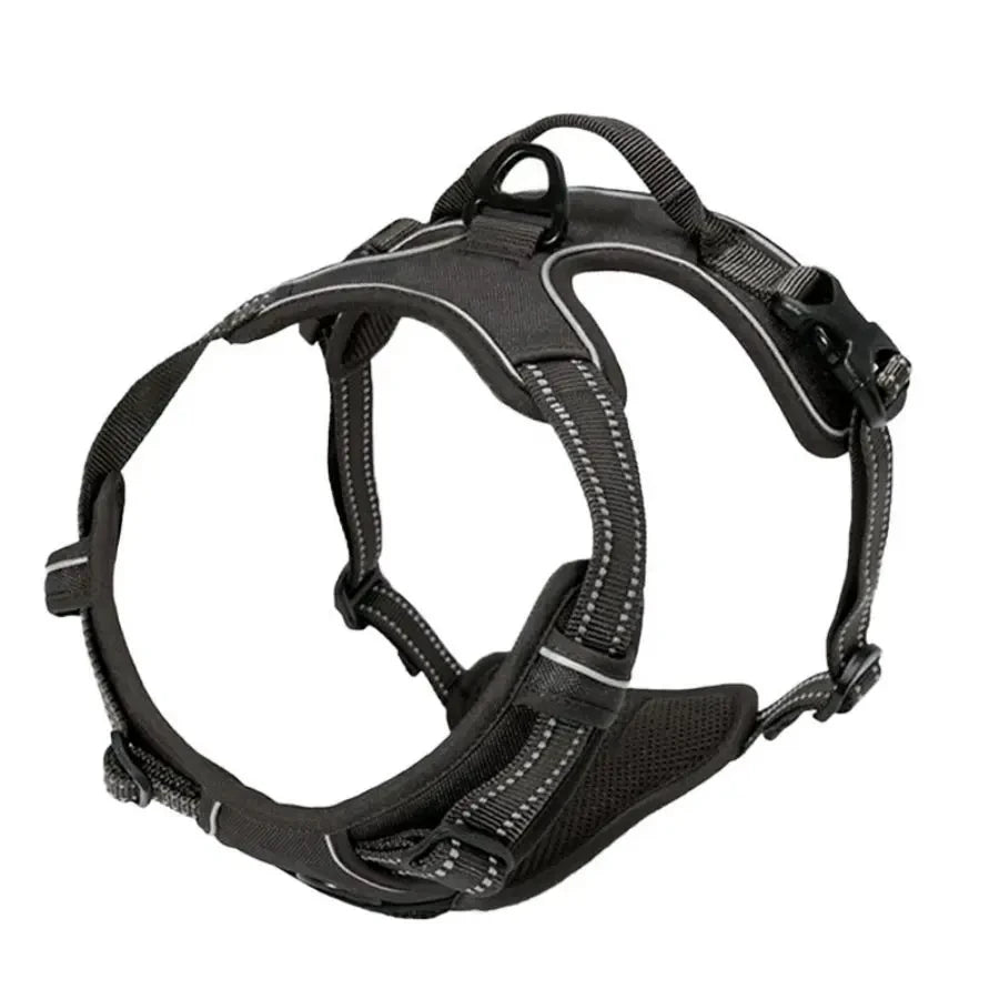 Heavy-Duty No-Pull Dog Harness with Front Clip – Reflective, Easy Control, Ideal for Large Dogs