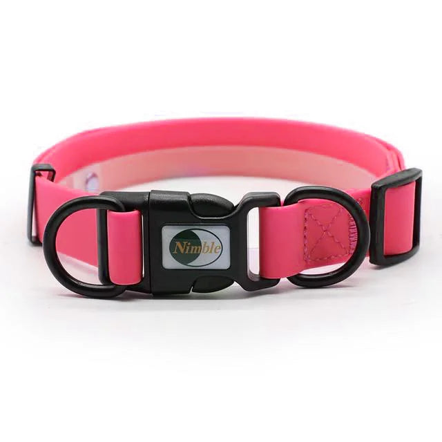 Waterproof PVC Dog Collar – Easy-Clean Pet Collar for Small to Large Dogs