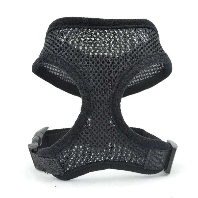 Breathable Mesh No-Pull Dog Harness – Adjustable Safety Vest for Small Dogs