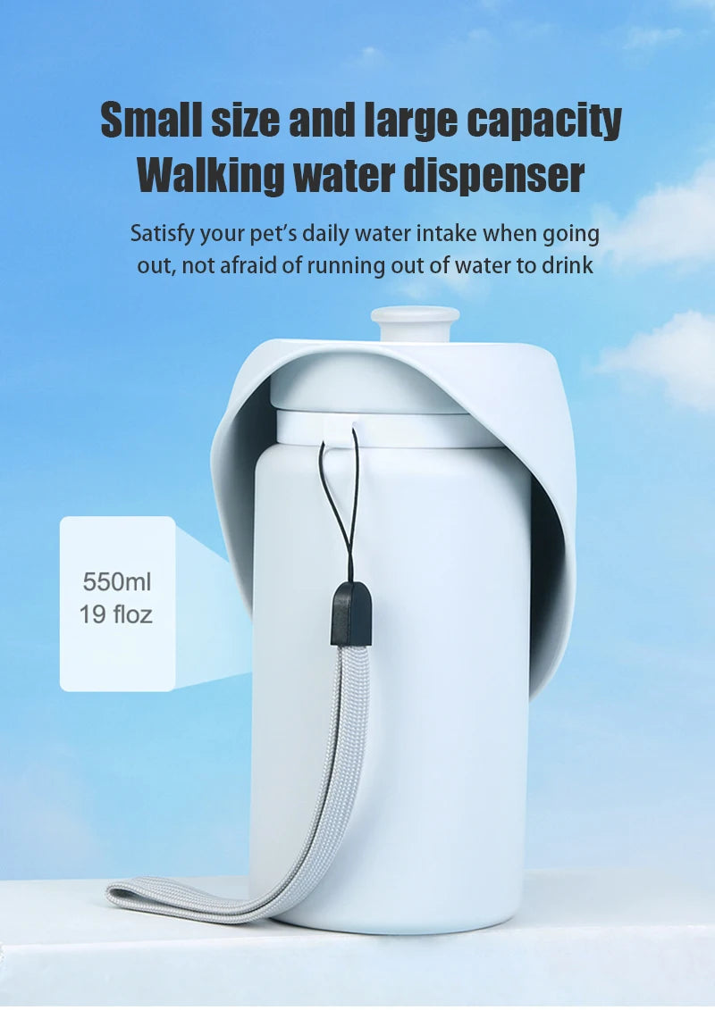 Portable Folding Pet Water Bottle – Silicone Travel Cup for Dogs On the Go
