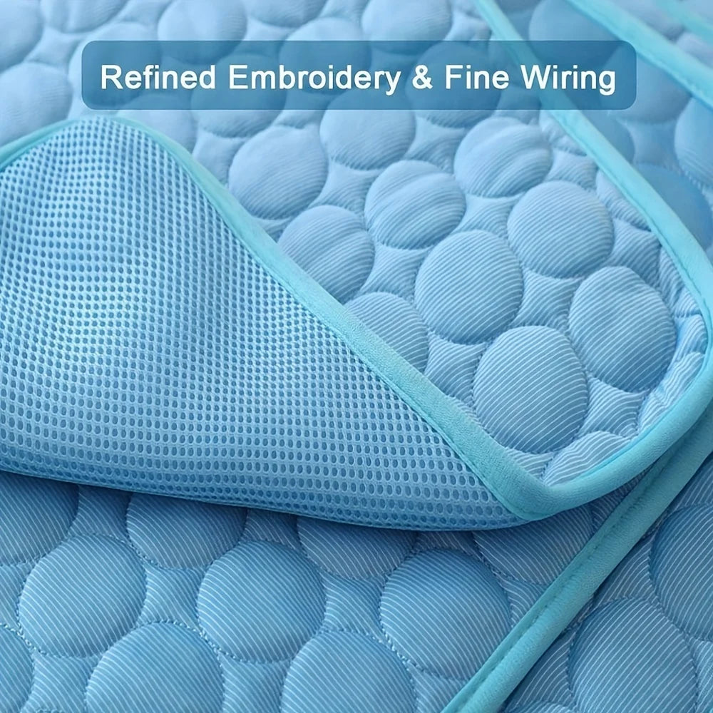Cooling Summer Dog Mat – Breathable, Washable Pet Pad for Home & Travel