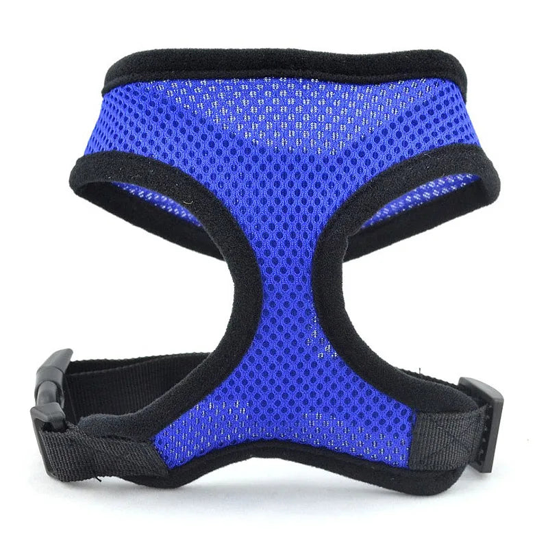 Breathable Mesh No-Pull Dog Harness – Adjustable Safety Vest for Small Dogs