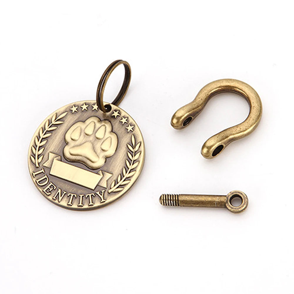 Custom Engraved Pet ID Tag – Personalized Nameplate for Dogs & Cats