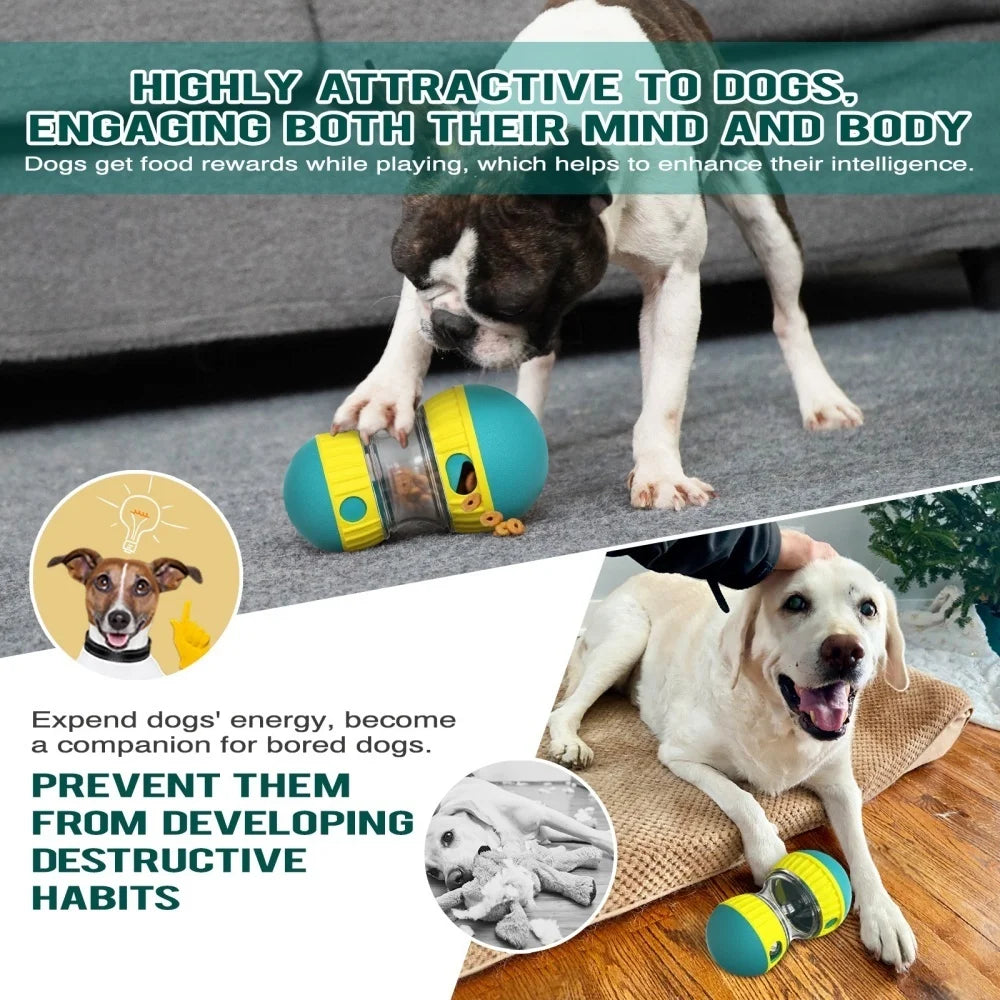 Interactive Treat Dispenser Toy – Adjustable Slow Feeder for Dogs