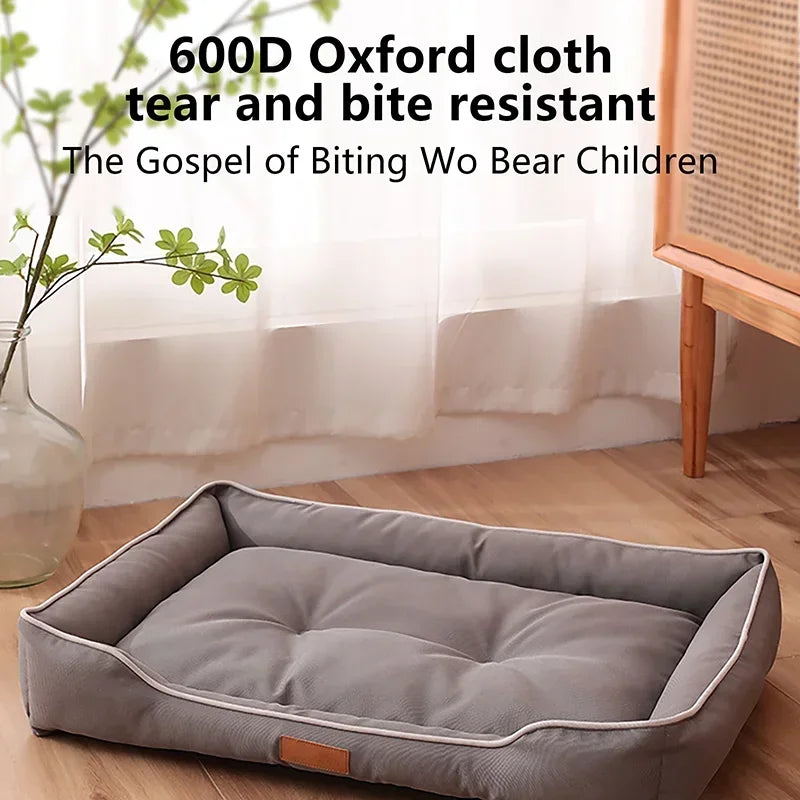 All-Season Waterproof Dog Bed – Thickened Oxford Pet Mat with Soft PP Cotton Filling