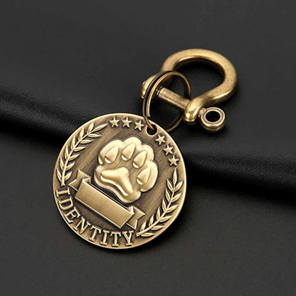 Custom Engraved Pet ID Tag – Personalized Nameplate for Dogs & Cats